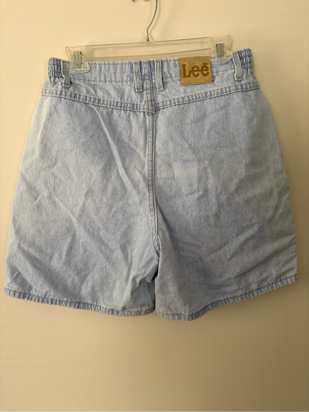 Vintage LEE Womens Shorts Mom Jean 14 Med Made USA High Rise High Waist Jorts - Picture 2 of 10